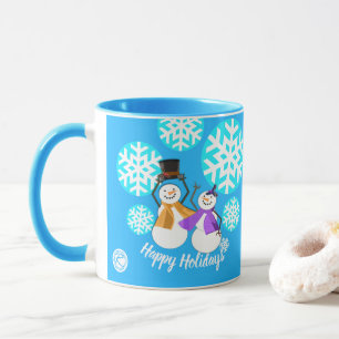 HAPPY HOLIDAYS   Winter Friends   Mug