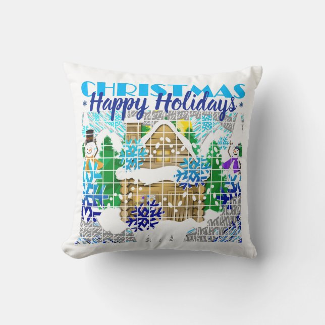 HAPPY HOLIDAYS | Winter Wonderland | Advent | Cushion (Front)