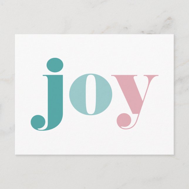 HAPPY HOLIDAYS | Wishing You Joy Postcard (Front)