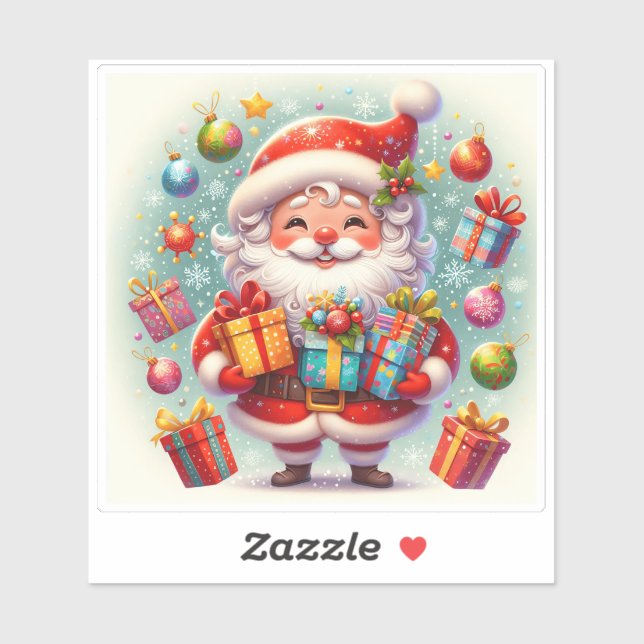 Happy Holidays With a Christmas Sticker! (Sheet)