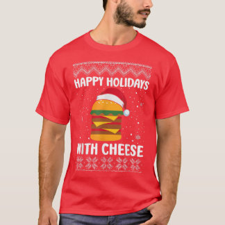 Happy Holidays with Cheese Ugly Christmas Sweater