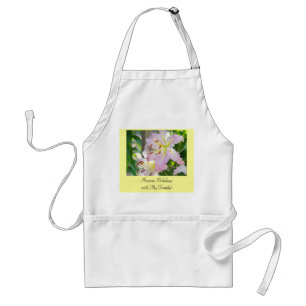 Happy Holidays with My Family! apron gifts Lilies