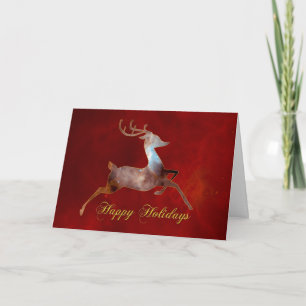 Happy Holidays with Reindeer – Hubble Telescope Holiday Card
