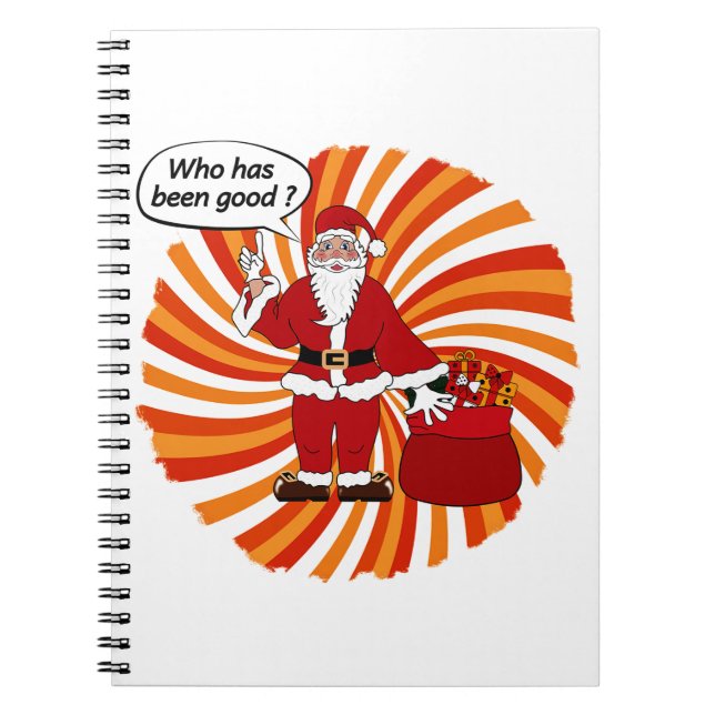Happy Holidays with Santa Notebook (Front)