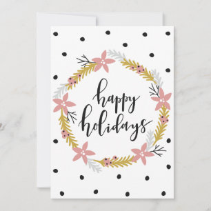 Happy Holidays Write Your Own Message Holiday Card