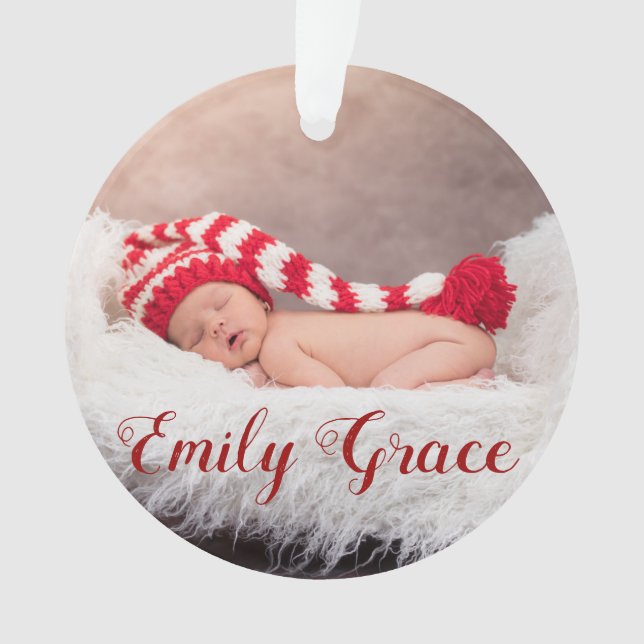 Happy Holidays Year / Green Snowflake Ornament (Front)