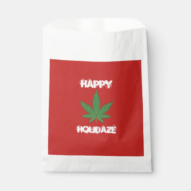 Happy Holidaze Personalised Favour Bag (Front)