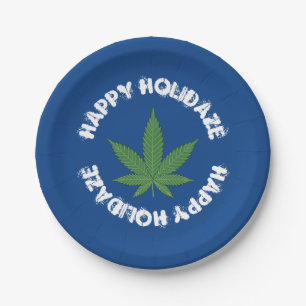 Happy Holidaze Personalised Paper Plates