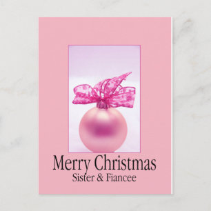 Happy Holigays Sister & Fiancee Postcard
