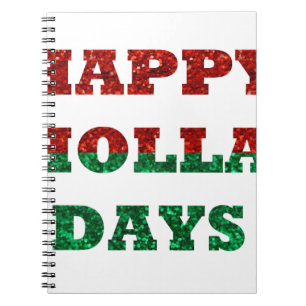 happy holla days notebook
