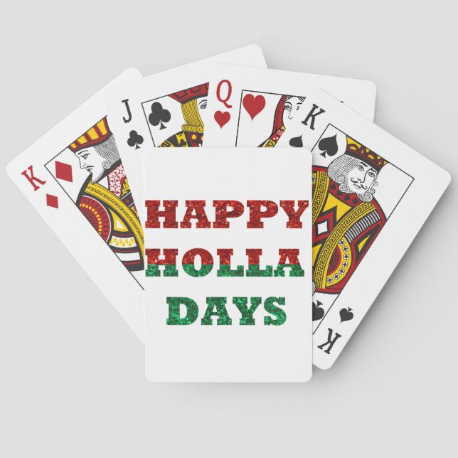 happy holla days playing cards (Back)