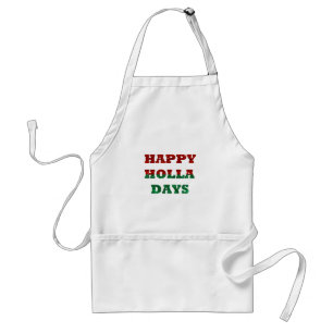 happy holla days standard apron