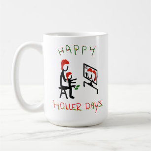 Happy Hollerdays 7 - Zoom meeting. Coffee Mug