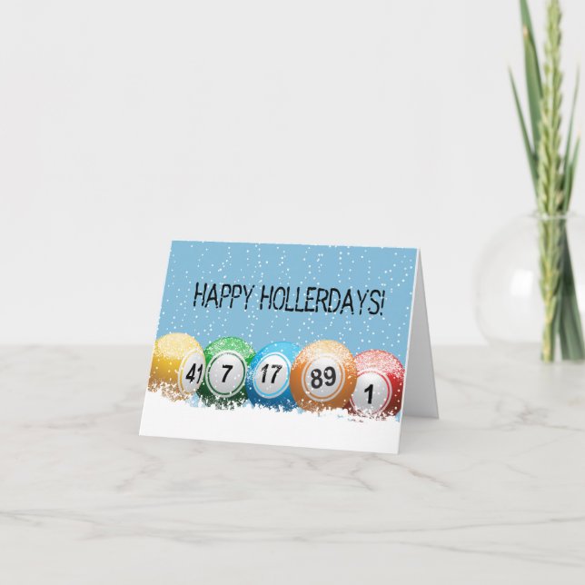 Happy Hollerdays Greeting Card (Front)