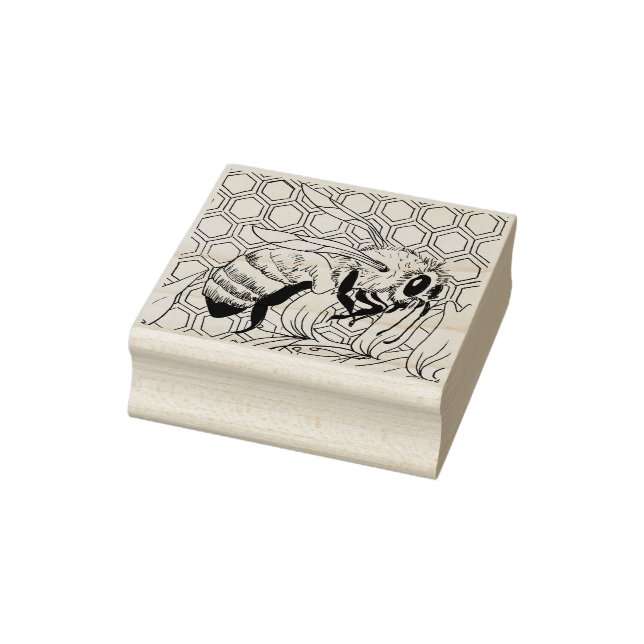 Happy Hollow Cow- Bee Rubber Stamp (Stamp)