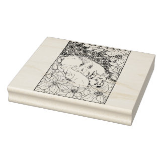 Happy Hollow German Shepherd Rubber Stamp