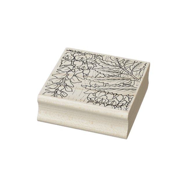 Happy Hollow Racoon- Wisteria Rubber Stamp (Stamp)
