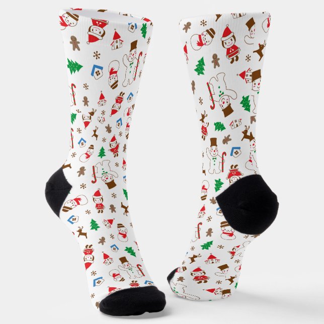 Happy Hollowing Cute Socks (Angled)