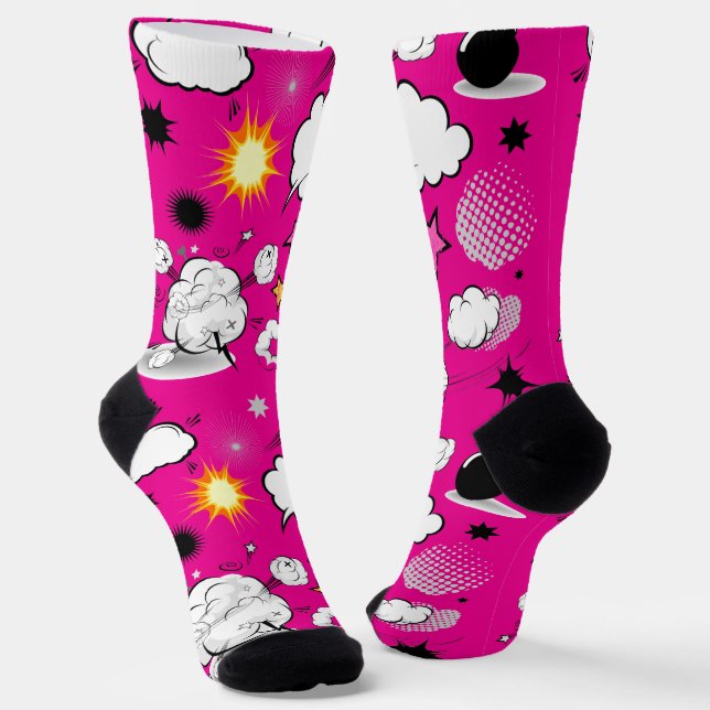 Happy Hollowing Cute Socks (Angled)