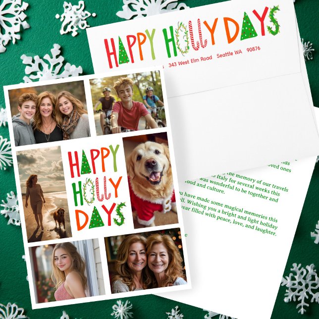 HAPPY HOLLY DAYS Holiday Xmas Christmas CUSTOM Envelope (HAPPY HOLLY DAYS Holiday Xmas Christmas CUSTOM Envelope
)