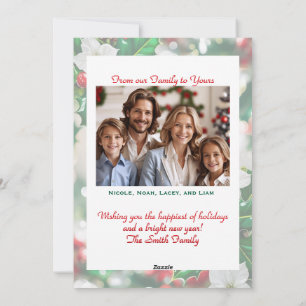 Happy Holly Dayz Custom Photo Christmas Card