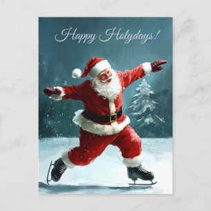 Happy Holydays card. Christmas Holiday Postcard