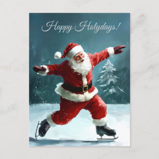 Happy Holydays card. Christmas Postcard