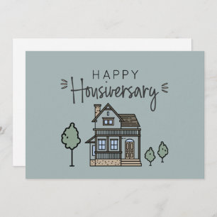 Happy Home Anniversary Personalised Housiversay  Thank You Card