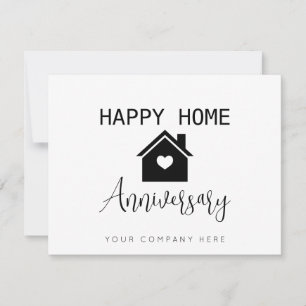 Happy Home Anniversary Real Estate Card