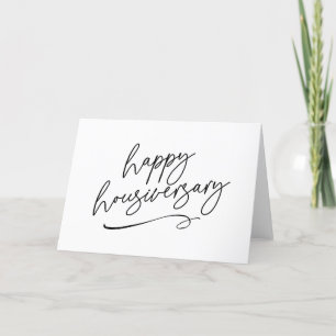 Happy Home Anniversary Real Estate Script Thank You Card