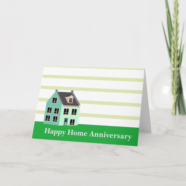 Happy Home Anniversary Realtor Card (Front)