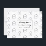 Happy Home Anniversary Realty Postcard<br><div class="desc">Say "happy home anniversary" to your past clients to stay in touch!</div>