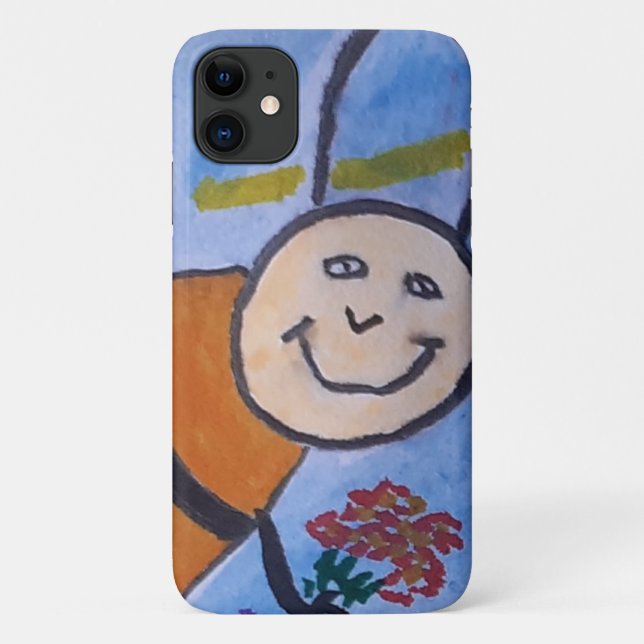 Happy Honey Bee Case-Mate iPhone Case (Back)