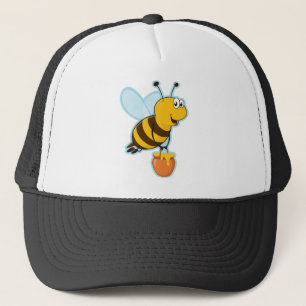 Happy Honey Bee & Honey Pot Trucker Hat