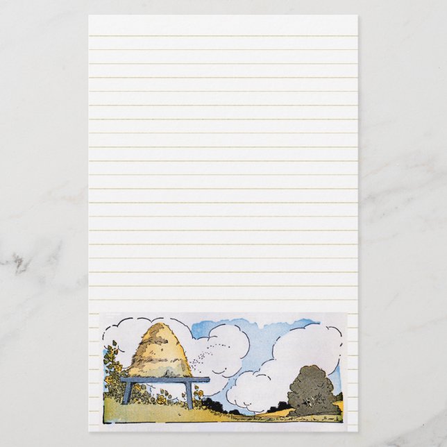 Happy Honeybee Hive Stationery Lined (Front)