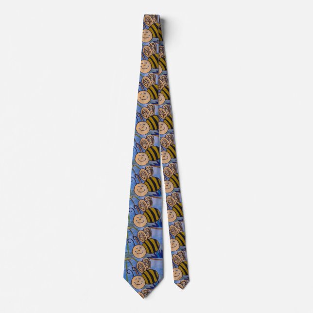 Happy Honeybee Neck Tie (Front)