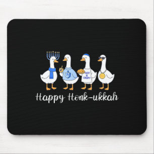 Happy Honkukkah Hanukkah Funny Chanukah Jewish Fes Mouse Pad