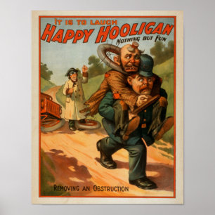 Happy Hooligan "It is to Laugh" Theatre Poster