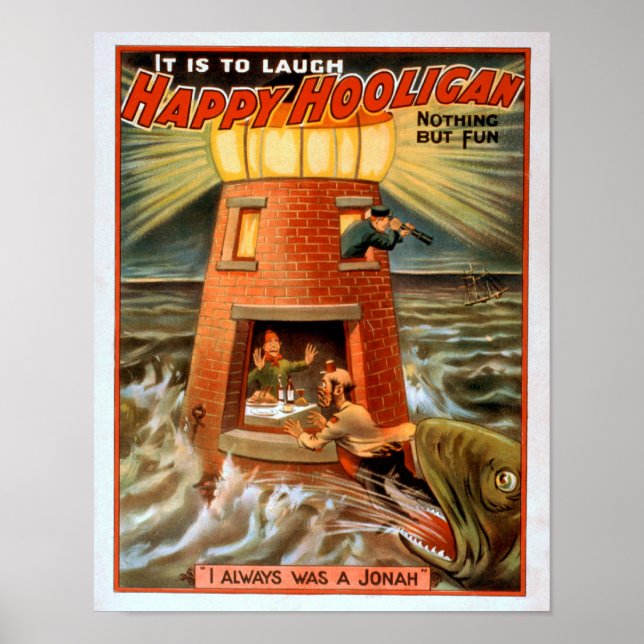 Happy Hooligan Lighthouse and Jonah Play Poster (Front)