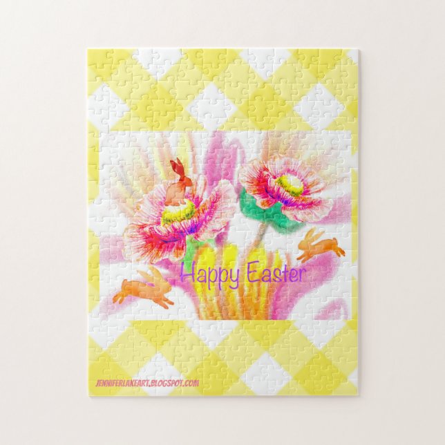 Happy Hopping Bunnies Puzzle (Vertical)