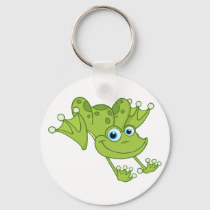 Happy Hopping Frog Key Ring