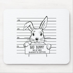 Happy Hoppy Easter Cute Funny Bunny T Shirt Mouse Pad
