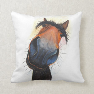 Happy Horse ' Happy Dave ' Throw Pillow Cushion