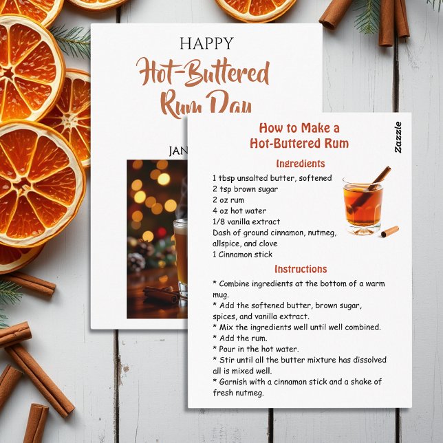 Happy Hot-Buttered Rum Day | January 17th Postcard (Creator Uploaded)