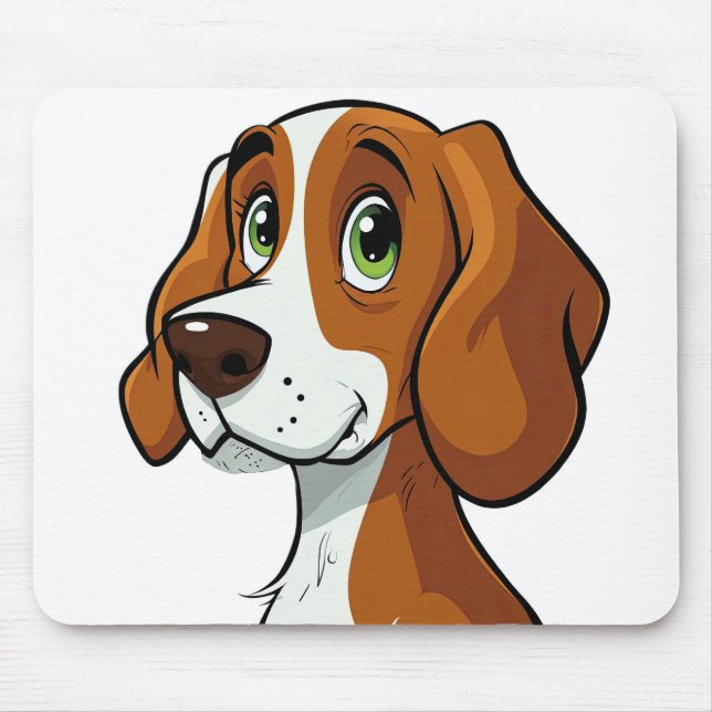 “Happy Hound” Mouse Pad (Front)