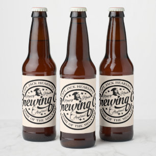 Happy Hour Brewing Co. Beer Bottle Label