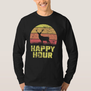 Happy Hour Deer Sunset Hunting 1 T-Shirt