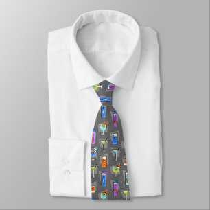 Happy Hour Fifties Cocktail Grey Tie