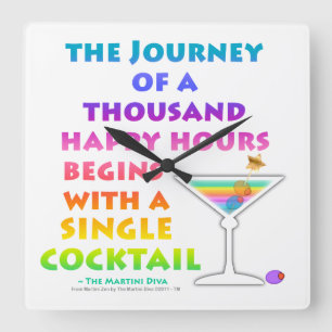 HAPPY HOUR JOURNEY WALL CLOCK