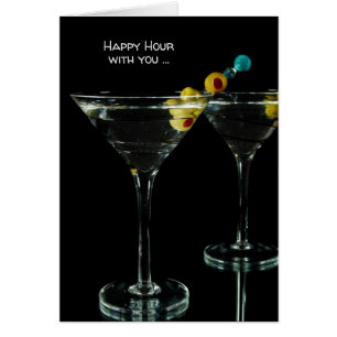 Happy Hour Martini Drink Anniversary